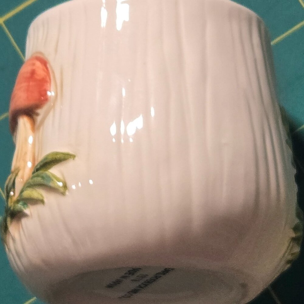 Vintage Ceramic Merry Mushroom Mini Canister Jar 4” Retro 1970s Kitchen Decor - Picture 14 of 15